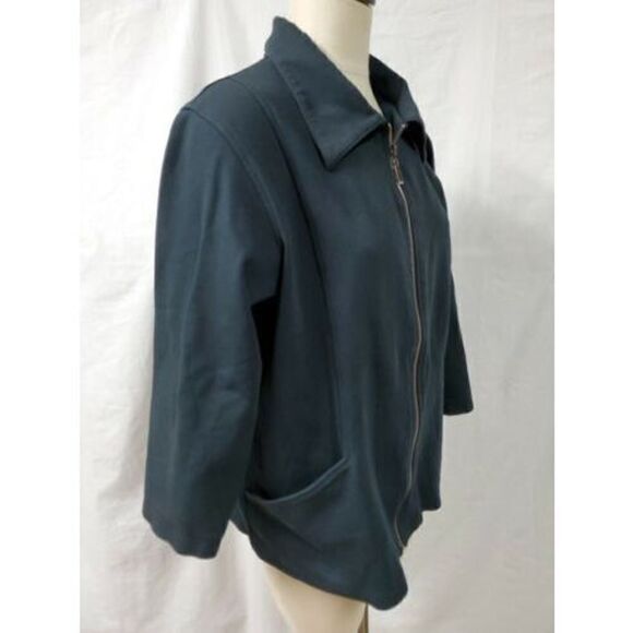 Elisabeth by Liz Claiborne Black Jacket Size 1 1X Full Zip Front Pocke… - Picture 3 of 9